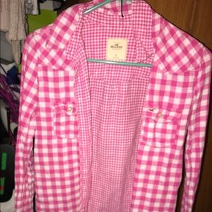 Pink plaid flannel